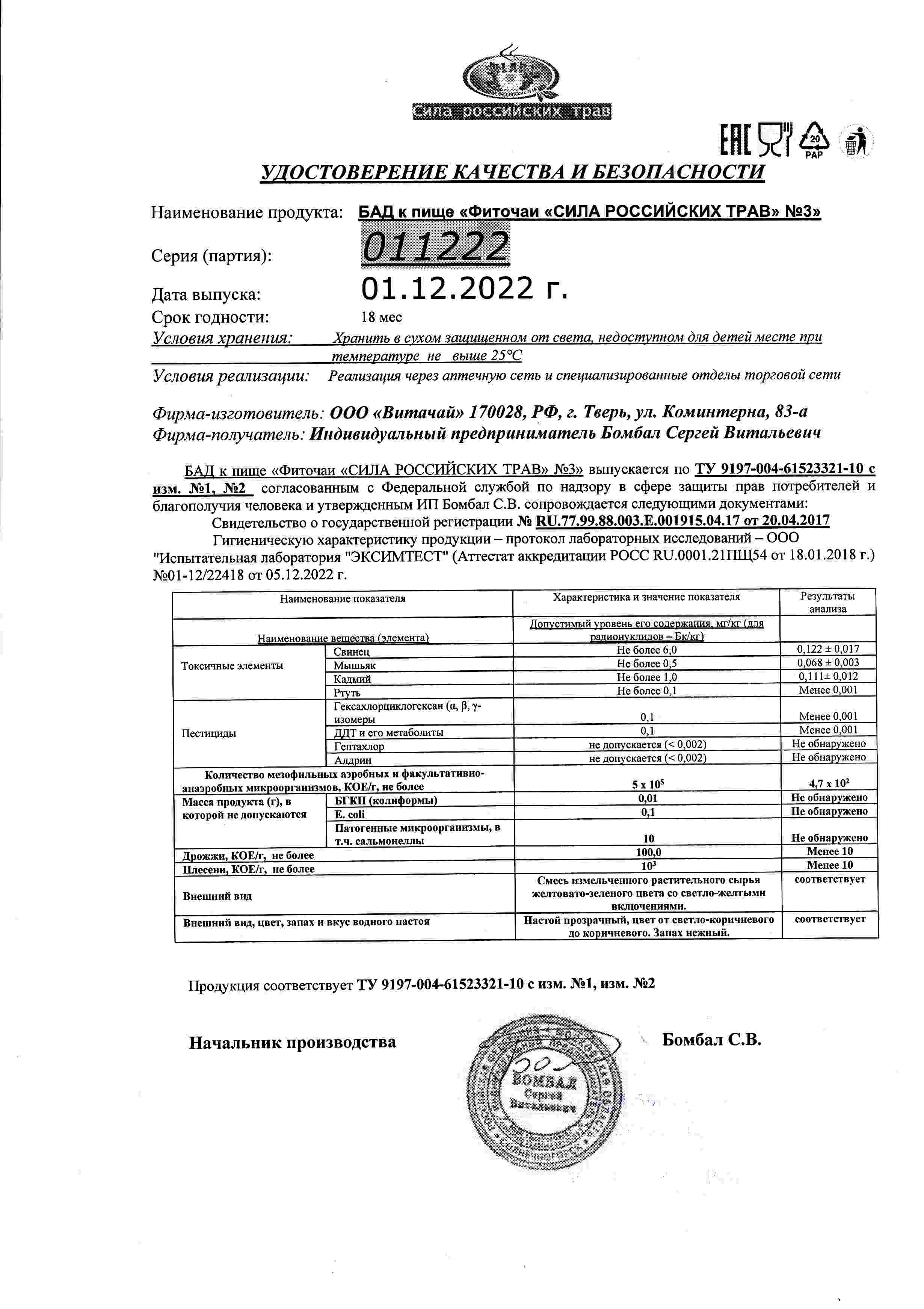 Паспорт №122022